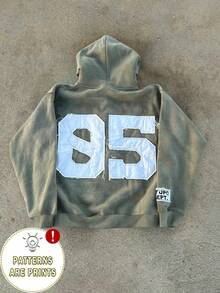 INAWLY Áo khoác nỉ kéo khóa phong cách Y2K Streetwear, in kỹ thuật số kiểu cũ, thời trang đường phố cổ điển kiểu Mỹ, áo khoác nỉ kéo khóa thường ngày, phong cách Harajuku, áo nỉ kéo khóa, phong cách Gothic Rock Mỹ, thời trang đường phố, thường ngày, đa năng. - Nhiều màu - Xem 3
