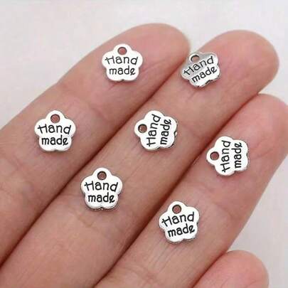 10pcs/20pcs/30pcs Antique Silver Carved Petals Alloy Pendant Jewelry Suitable For Handmade DIY Jewelry Necklaces, Earrings, Bracelets, Accessories, Handicrafts, Accessories Pendant Supplies