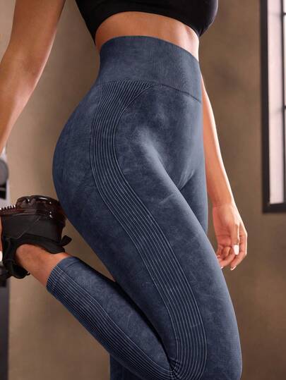 Powerista Leggings deportivos de mujer con estampado de teñido anudado, de alta elasticidad y lavables