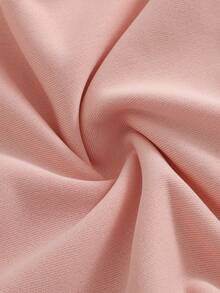 SHEIN 3pcs Baby Girls' Casual Comfortable Loose Fit Heart Print Long Sleeve Knit Sweatshirt + Loose Knit Pants Outfit Set, Autumn/Winter - Multicolor - View 11