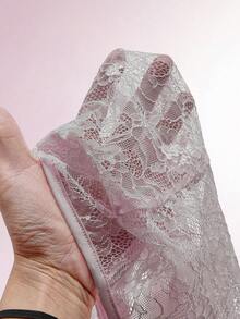 Amplova Y2K 2pcs Women Solid Color Lace Patchwork Ruffle Hem Elegant Long Sleeve Top & Bottom Set Renaissance Fair Rapunzel Sexy Blouse For Women See Through Tops White Sexy Top Lace Undershirt Long Sleeve White Mesh Top Vacation Outfits Women Y2K Valentine's Day Summer Dresses For Women Spring Break Outfits Elegant Party Dress Legant Dresses For Women - Pink - View 8