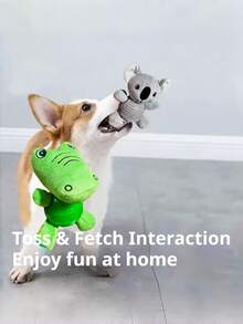 PETSIN 1 Piece Dog Toy; Bite-Resistant Soft Silicone Sound Training Toy; Pet Sound Toy; Pet Supplies - Multicolor - View 2