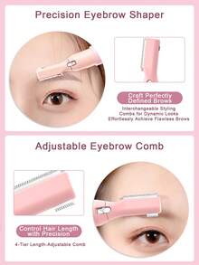 JMMO Women's Hair Clipper Multifunctional Hair Removal Knife Hair Removal Knife Hair Removal Hair Removal Hand Hair, Leg Hair, Armpit Hair, Pubic Hair Divine Tool (Battery Capacity: 110mAh) - Multicolor - View 3