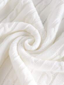 Chiquease 2件套 女士长袖毛衣上衣和迷你裙套装 - 白色 - 查看 4