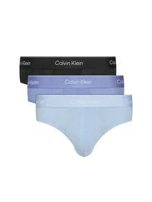 Calvin Klein 3 Pack Men's Briefs - black/glacier/blue bell - View 1