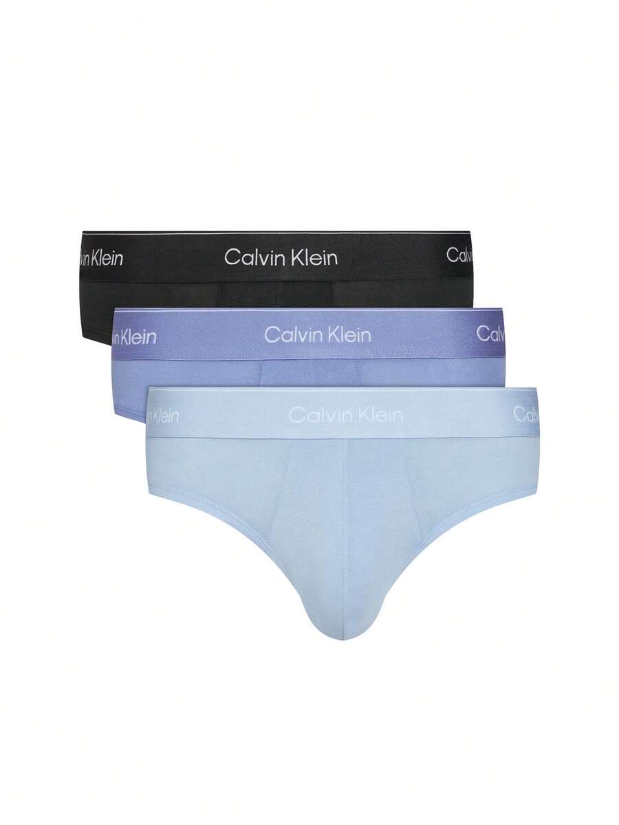 Calvin Klein 3 Pack Men's Briefs - black/glacier/blue bell - View 1