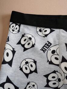 Felix The Cat X SHEIN Men's Comfortable Breathable Soft Cartoon Cat Print Boxer Briefs - Multicolor - View 10