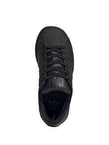 Adidas Superstar Kids' Sneakers Classic Retro Comfortable Walking Outing Commuting Black FU7715 - 黑色 - 查看 4