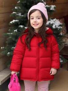 Emery Rose Kids Emery Rose Kids Young Girl Hooded Zip-Up Casual Jacket