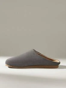 Solecia 女士休闲百搭通勤日常简约平底鞋 - 深灰色 - 查看 3