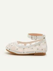 Cozy Pixies 1 Pair Spring/Summer Lace Cute Wedding Party Net Flat Princess Shoes For Girls - White - View 9