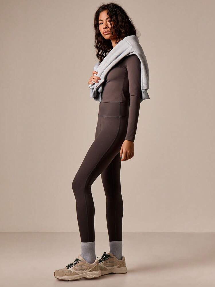 High Waist Ribbed Seamless Leggings