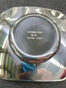 Cirelle 1pc Stainless Steel Soap Dish - Durable Flying Saucer-Shaped Design, Suitable For Kitchen Sinks And Bathroom Showers. Glossy Surface, Rust-Proof And Easy To Clean - Multicolor - View 7