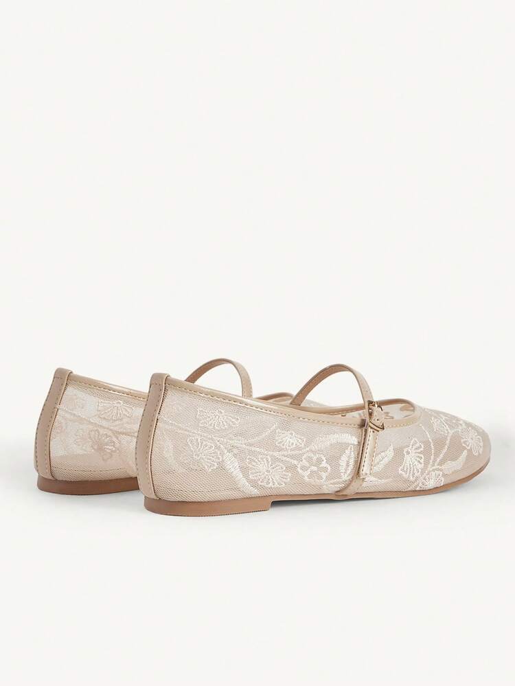CUCCOO CHICEST Women's Floral Embroidery Buckle Design Casual Slip-On Loafers For Christmas Valentine's Day Elegant Shoes Wedding Shoes Summer Shoes Bride Shoes