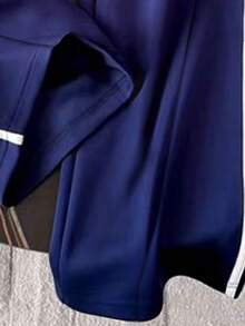 Resyla Women's Casual Loose Fit Drawstring Waist Contrast Color Straight Leg Sweatpants