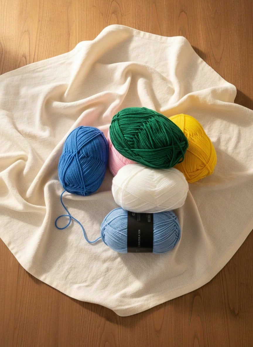 Zazumi Sợi bông sữa 4 lớp dùng để móc, sợi thủ công mềm mại dùng để đan DIY - Nhiều màu - Xem 1