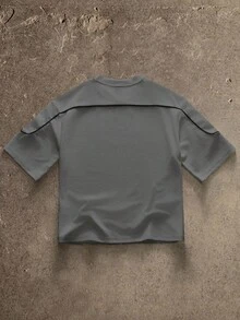 AXEPEAK 男士印花圆领休闲百搭短袖T恤，夏季 - 彩色 - 查看 6