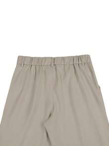 Manfinity Hypemode Men's Solid Color Pleated Straight Loose Casual Pants For Ceremony, Formal - Brown - View 7