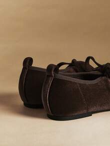 Rosivie 女士时尚百搭通勤休闲系带平底鞋