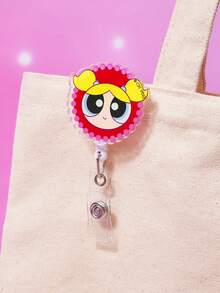 Trolls X SHEIN THE POWERPUFF GIRLS X SHEIN 白色气泡弹出式眼睛按扣 - 紅黃色 - 查看 3