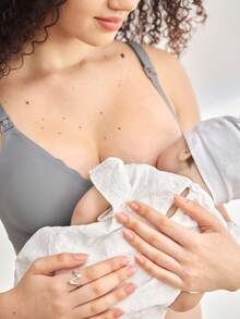 Moonlight&Mama 2pcs Maternity Solid Color Arched Nursing Comfortable Bras - Multicolor - View 3