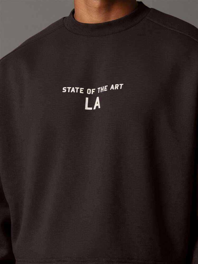State Of The Art LA Cropped Crew Sweatshirt