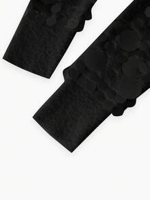 MOTF PREMIUM 两件套毛衣套装：亮片装饰高领毛衣和阔腿针织裤，优雅适合秋冬季派对。 - 黑色 - 查看 5