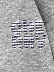 Genkimix Kids 2件套女童针织卫衣和迷你裙套装 - 灰色 - 查看 4