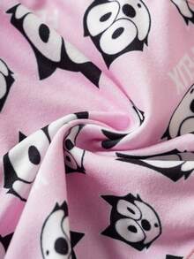 Felix The Cat X SHEIN Women's Cartoon Pattern Comfortable Briefs - Pink - View 6