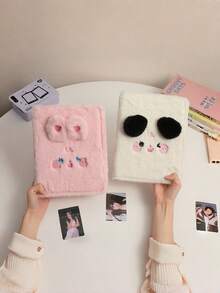 A5 Cartoon Plush Loose-Leaf Photo Album, Cute Celebrity Photo Album And Card Organizer, 3-Inch Photo Card Album, Idol Card Organizer And Display Book, A Must-Have For Fans. - Multicolor - View 5