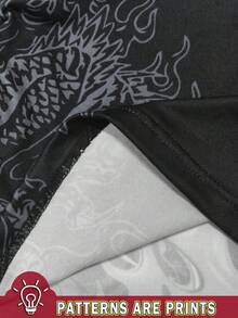 Noixe 女士Y2K单肩个性化印花长袖上衣，秋季女装，时尚Y2K辣妹风 - 彩色 - 查看 4