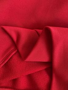 PrepCrw 1 Stück eleganter urbaner Lässig College Stil weißer Stickerei weiß verzierter roter Kapuzen-Langarm-Sweatshirt, geeignet für Lässig Ausflüge, Treffen, Herbst, Winter, Valentinstag rotes Kind rotes Sweatshirt Kinder Sweatshirt - Rot - Übersicht 8