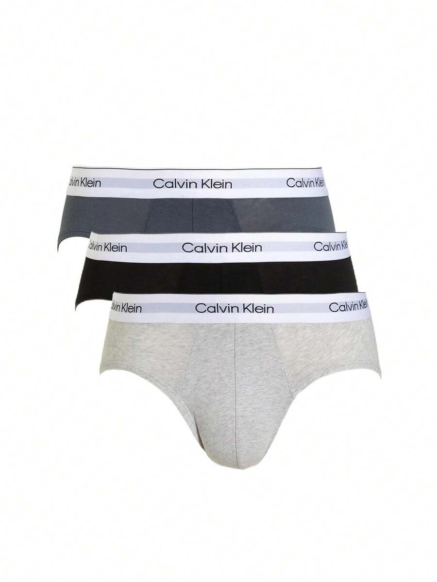 Calvin Klein 3 Pack Men's Briefs - Grey - View 1