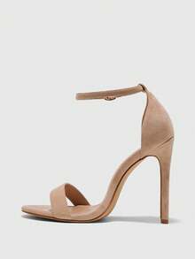 CUCCOO BIZCHIC 简约纯色细跟休闲女式凉鞋 - 米色 - 查看 5