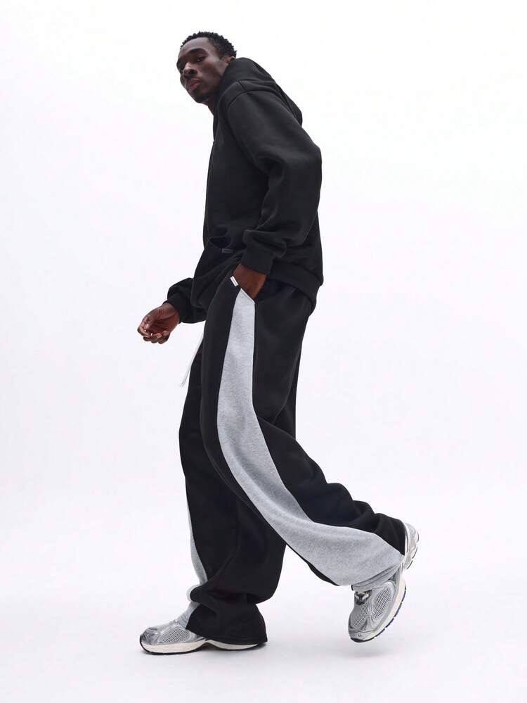 Wide Leg Color Block Sweatpants