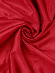 GlowEve Women's Shiny Woven Fabric Sleeveless Gathered Waist Fitted Casual Camisole, Suitable For Spring, Autumn And Winter - Red - View 4