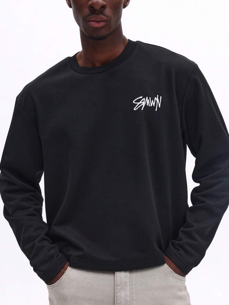 Long Sleeve Sweatshirt With Logo Print