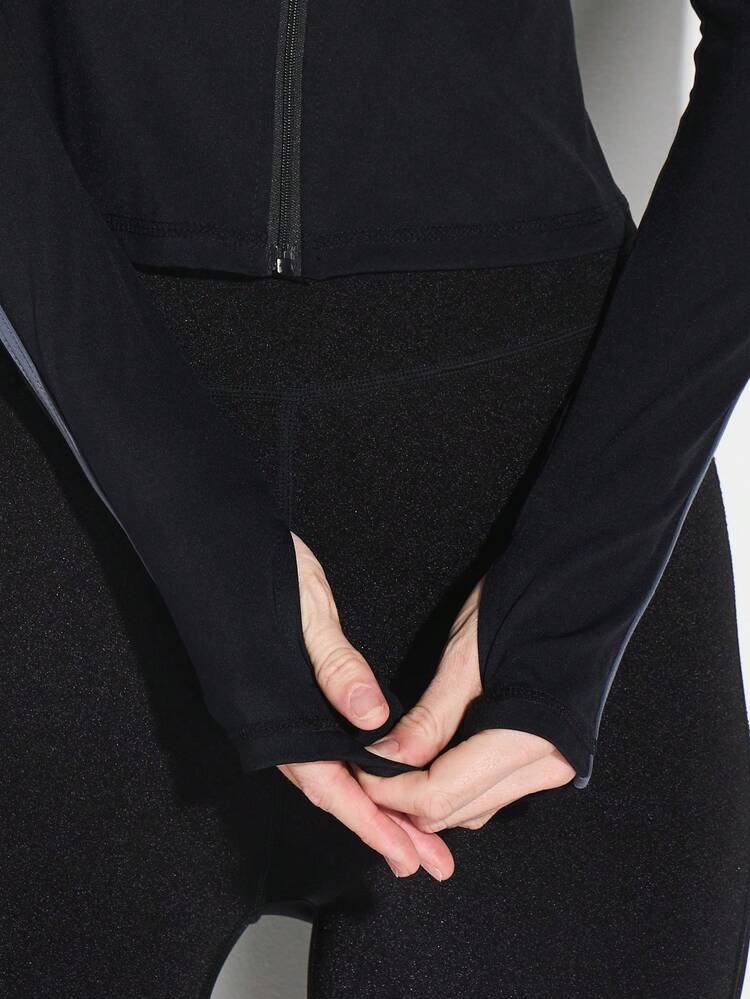 KIZN Full Zip Track Jacket With Contrast Stripes