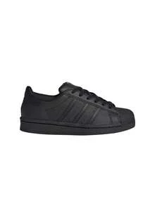 Adidas Superstar Kids' Sneakers Classic Retro Comfortable Walking Outing Commuting Black FU7715 - Hitam - View 1