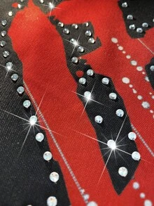 ROMWE MEN Men's Round Neck Long Sleeve Creative Pattern Print Casual 2 In 1 T-Shirt Set - Multicolor - View 2