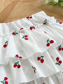 Soleia Women's Vacation White Woven Jacquard Textured Low Waist Multilayer Ruffle Hem A-Line Mini Skirt, Suitable For Party, Date, Valentine's Day, Holiday, Easter, Carnival, Chinese New Year, Beach Cruise, City Vacation, Wedding Season, Afternoon Tea, Back To School/Graduation