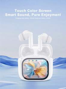 JMMO Translation, Simultaneous Interpretation, Live Recording, Digital LED Battery Display, TWS In-Ear Headphones With ANC, ENC Noise Proof, Built-In Capacitive Microphone, Deep Bass, Type-C Charging Case, For Music(Charging Case Battery: 300mAh Earphone Battery: 40mAh) - Multicolor - View 1