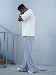 Heavens Edit 男士时尚印花宽松短袖T恤 | 优雅设计 | 夏季必备 | 轻松搭配，展现你的风格 - 白色 - 查看 4