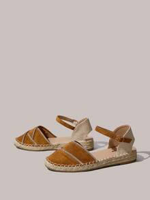 Styleloop Casual Versatile Comfortable Buckle Women Flats - Brown - View 3