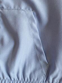 Joliand Joliand 1 pieza Chaqueta con capucha con cremallera para niño, elegante, urbana y linda, con estampado de animal, color azul, adecuada para fiestas, viajes, regreso a la escuela, otoño/invierno - Azul - Ver 7