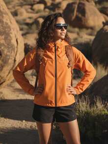 In My Nature 女士休闲防水拉链连帽户外夹克