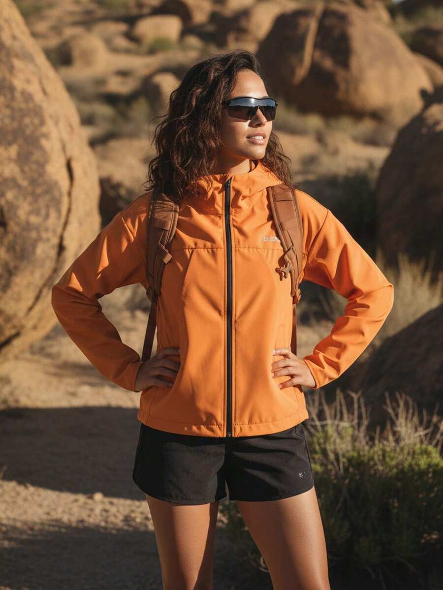 In My Nature 女士休闲防水拉链连帽户外夹克