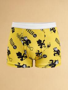 SHEIN Felix The Cat Young Boy 3pcs Soft Breathable Cartoon Cat Print Boxer Briefs - Multicolor - View 8