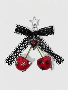 ROMWE Kawaii Bag Charms - red and black - View 4