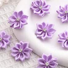 50pcs Handmade Embellished Flower DIY Clothing Accessories - Multicolor - View 7